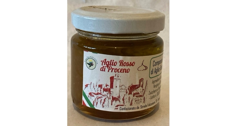 Composta (Marmellata) di Aglio Rosso di Proceno Derivati dell'Aglio Rosso di Proceno